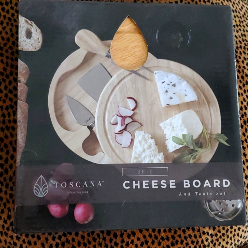 Cheese board with tool set